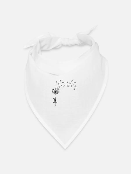 Faith Löwenzahn Design - Bandana Dreieckstuch - Weiß