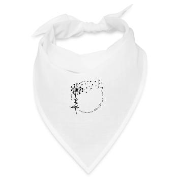 Christlicher Löwenzahn Design Liebe Johannes 3:16 - Bandana Dreieckstuch - Weiß - Vorne