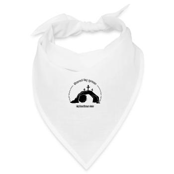 Aus Gnade gerettet - Bandana Dreieckstuch - Weiß - Vorne