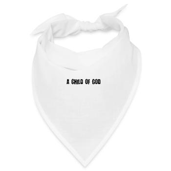 Ein Kind Gottes - Bandana Dreieckstuch - Weiß - Vorne