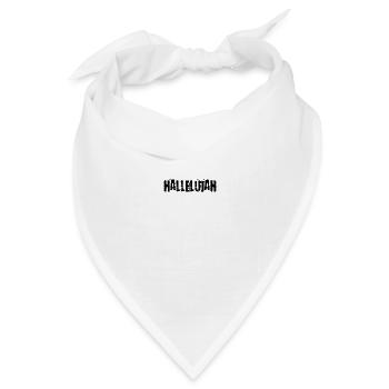 Halleluja - Bandana Dreieckstuch - Weiß - Vorne