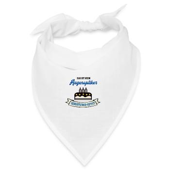 Geburtstag Augenoptiker Augenoptik Optiker Geb - Bandana Dreieckstuch - Weiß - Vorne