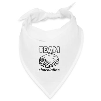 Team chocolatine - Bandana Dreieckstuch - Weiß - Vorne