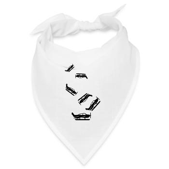 Flugzeug symbol - Bandana Dreieckstuch - Weiß - Vorne