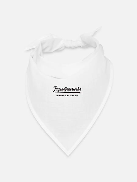 Jugendfeuerwehr Feuerwehr Nachwuchs - Bandana Dreieckstuch - Weiß