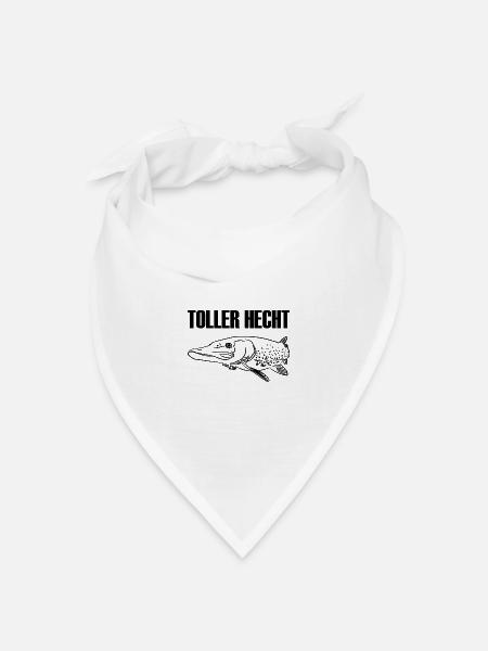 Angeln - Bandana Dreieckstuch - Weiß