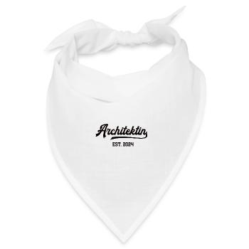 Architektin Architektur Studentin Abschluss 2024 - Bandana Dreieckstuch - Weiß - Vorne