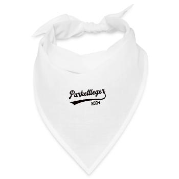 Parkettleger 2024 Beruf Bodenleger Schreinerei - Bandana Dreieckstuch - Weiß - Vorne
