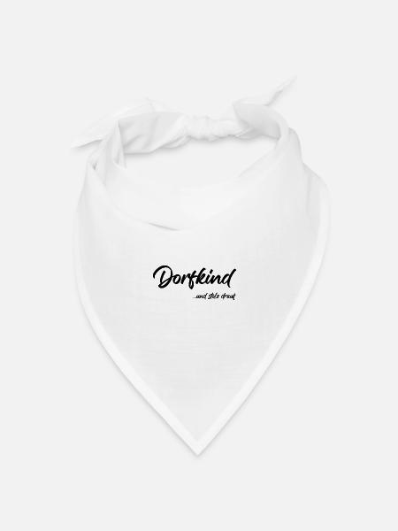 Dorfkind - Bandana Dreieckstuch - Weiß