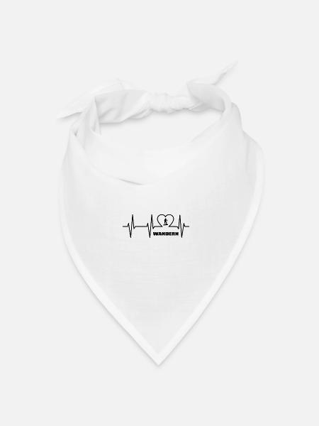 Wandern - Bandana Dreieckstuch - Weiß