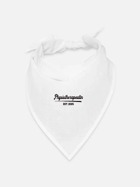 Physiotherapeutin 2025 Physio Berufsstart Therapie - Bandana Dreieckstuch - Weiß