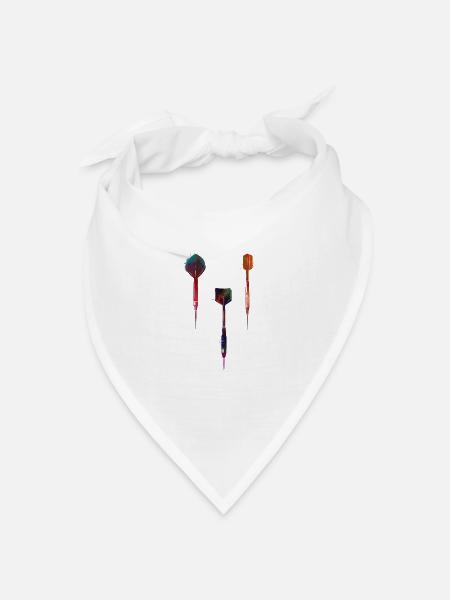Darts Sport Artikel #darts #sport - Bandana Dreieckstuch - Weiß