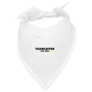 Teamleiter est 2023 Gruppenleiter Teamleitung Team - Bandana Dreieckstuch - Weiß - Vorne