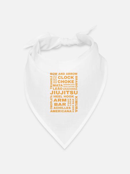 BJJ Brazilian Jiu Jitsu - Bandana Dreieckstuch - Weiß