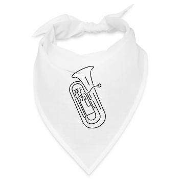 euphonium - Bandana Dreieckstuch - Weiß - Vorne