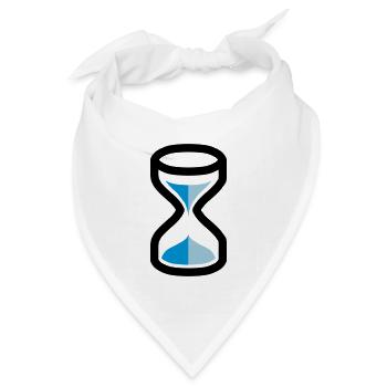 Sanduhr - Bandana Dreieckstuch - Weiß - Vorne