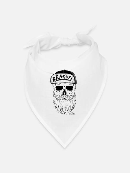 TBD Bearded Cap - Bandana Dreieckstuch - Weiß
