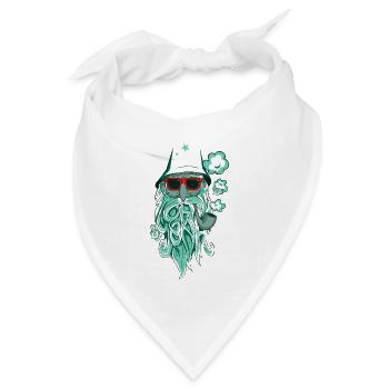 Oh ja! - Bandana Dreieckstuch - Weiß - Vorne