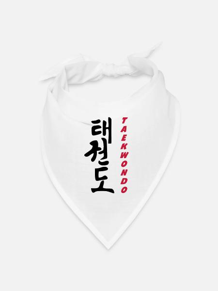 Taekwondo - Bandana Dreieckstuch - Weiß