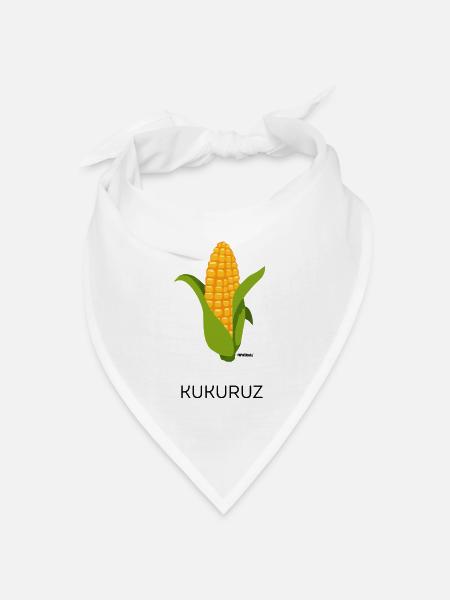 Kukuruz - Bandana Dreieckstuch - Weiß