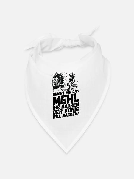 Bäcker Bäckerei Backwaren Backen - Bandana Dreieckstuch - Weiß