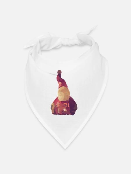 Weihnachtsmann - Bandana Dreieckstuch - Weiß