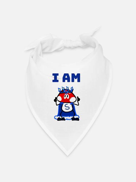 I am S! - Bandana Dreieckstuch - Weiß