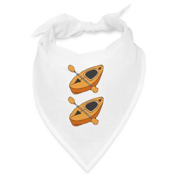 kayak doppelt - Bandana Dreieckstuch - Weiß - Vorne