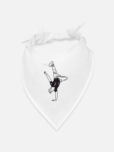 B Boy - Bandana Dreieckstuch - Weiß