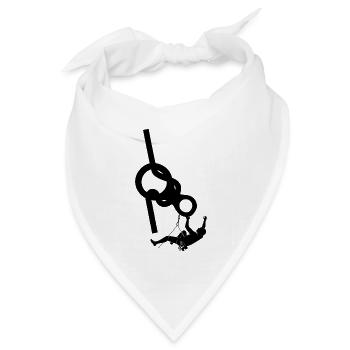 klettern bouldern felsklettern berge Bergsport - Bandana Dreieckstuch - Weiß - Vorne