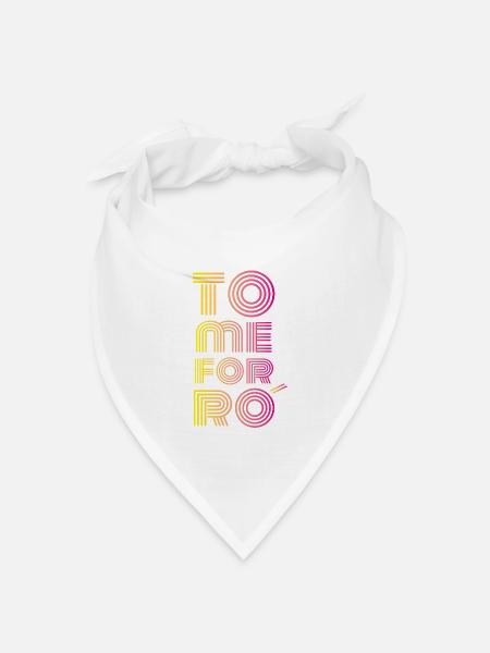 Tome Forro – Forro macht glücklich - Bandana Dreieckstuch - Weiß