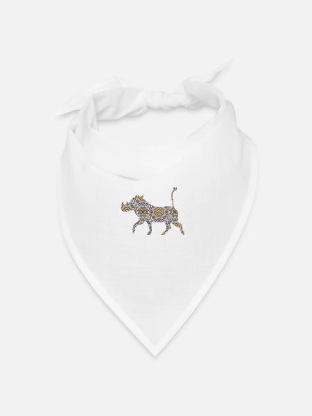 Pumba - Bandana Dreieckstuch - Weiß