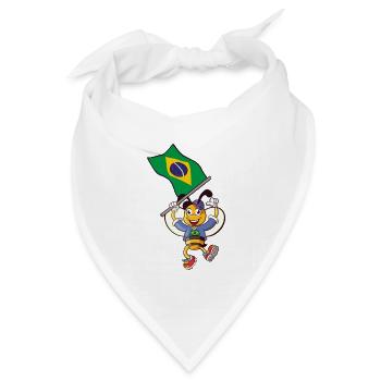 Brasilianische Biene - Bandana Dreieckstuch - Weiß - Vorne