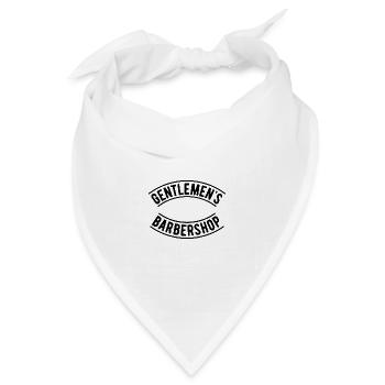 Gentlemens Barbershop - Bandana Dreieckstuch - Weiß - Vorne