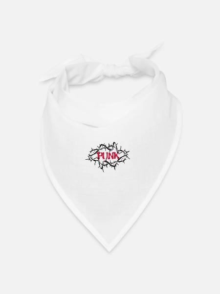 Punks nicht tot - Bandana Dreieckstuch - Weiß