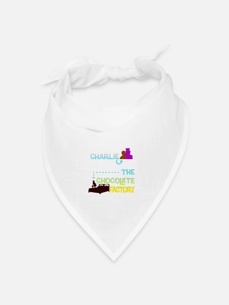 Charlie und die seltsame Schokoladenfabrik... - Bandana Dreieckstuch - Weiß