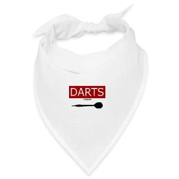 Darts Leidenschaft Passion WM Fans Geschenk - Bandana Dreieckstuch - Weiß - Vorne