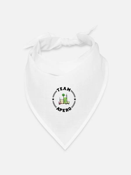 TEAM APERO College-Runde - Bandana Dreieckstuch - Weiß