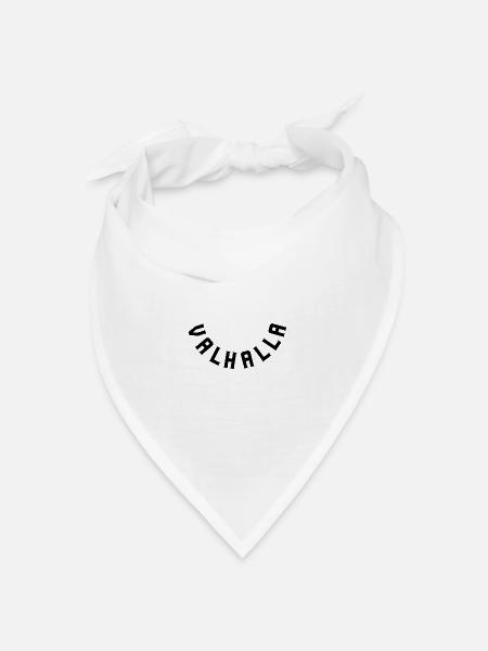 Valhalla - Bandana Dreieckstuch - Weiß