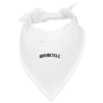 Motorcycle - Bandana Dreieckstuch - Weiß - Vorne
