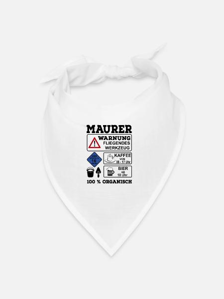 Maurer - Bandana Dreieckstuch - Weiß