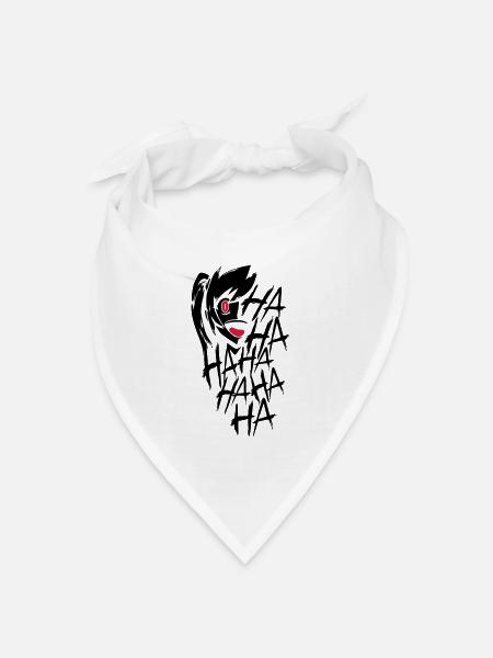Creepy Laugh - Bandana Dreieckstuch - Weiß