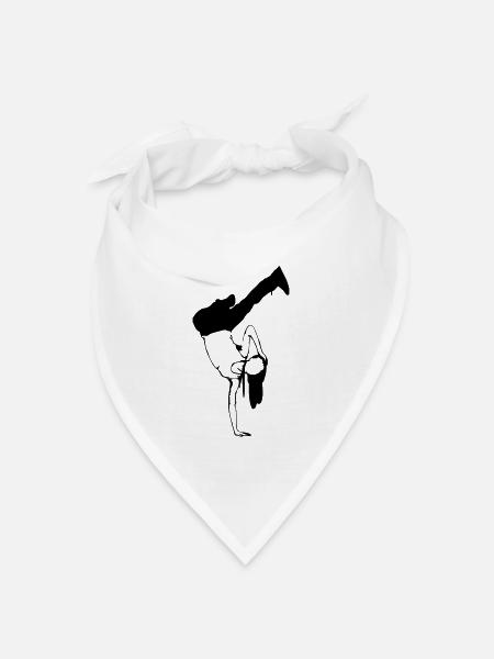sportlich - Bandana Dreieckstuch - Weiß