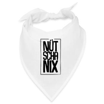 Nütschanix Vektor - Bandana Dreieckstuch - Weiß - Vorne