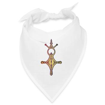 Das Kreuz des Südens - Bandana Dreieckstuch - Weiß - Vorne