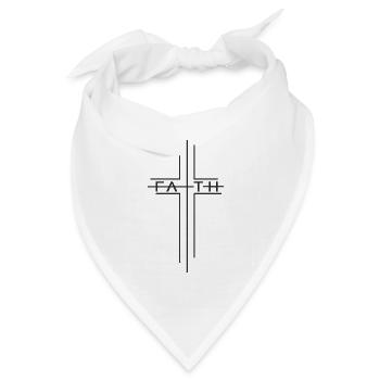 faith - Bandana Dreieckstuch - Weiß - Vorne