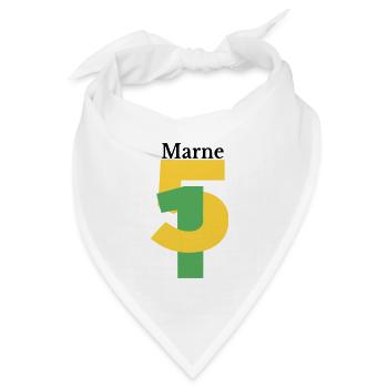 Mergel - Bandana Dreieckstuch - Weiß - Vorne