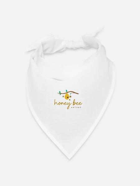 Bee - Bandana Dreieckstuch - Weiß