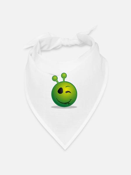 Emoji - Bandana Dreieckstuch - Weiß