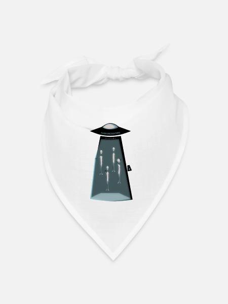 Alien Encounter - Bandana Dreieckstuch - Weiß